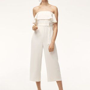 Babaton Flutter Jumpsuit White